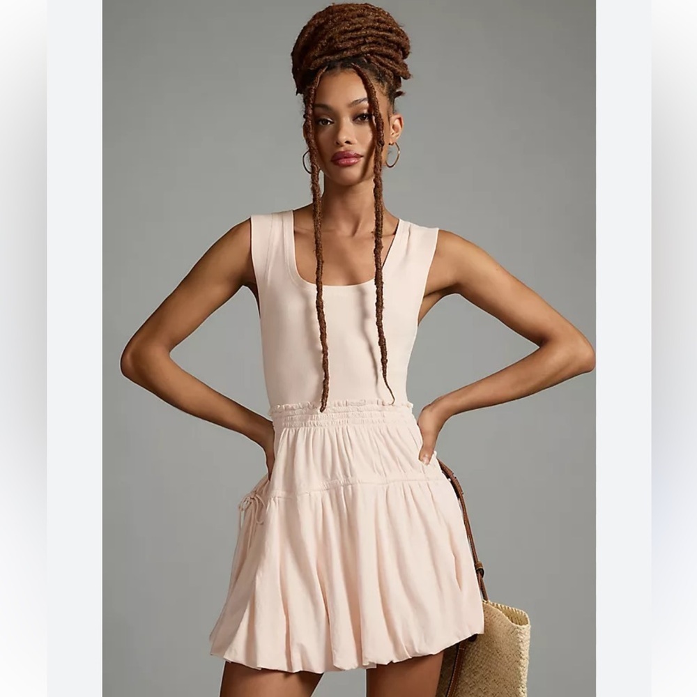 Anthropologie Pink Mini Dress